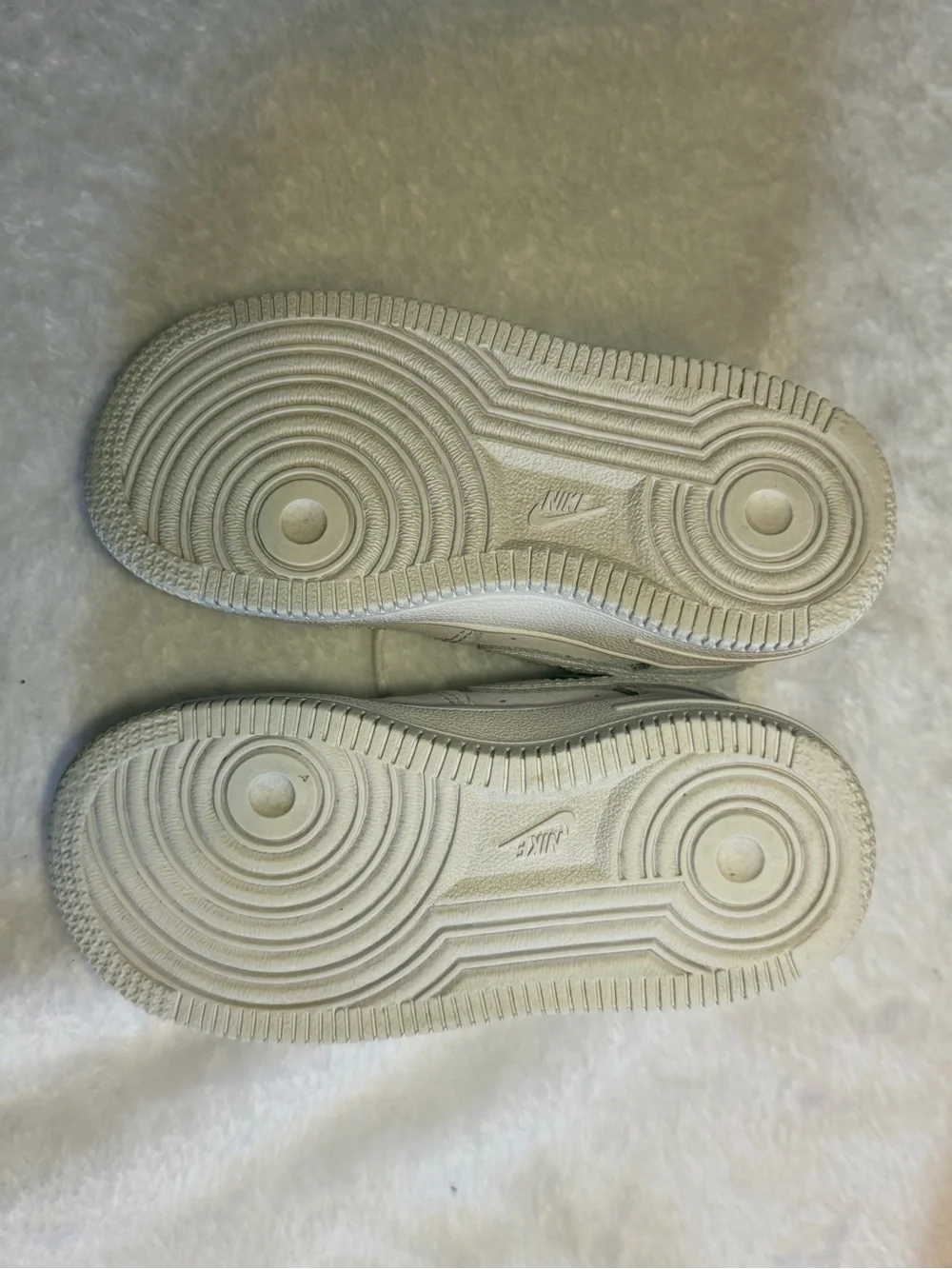 Nike Kids White Leather Sneakers